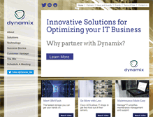 Tablet Screenshot of dynamixgroup.com